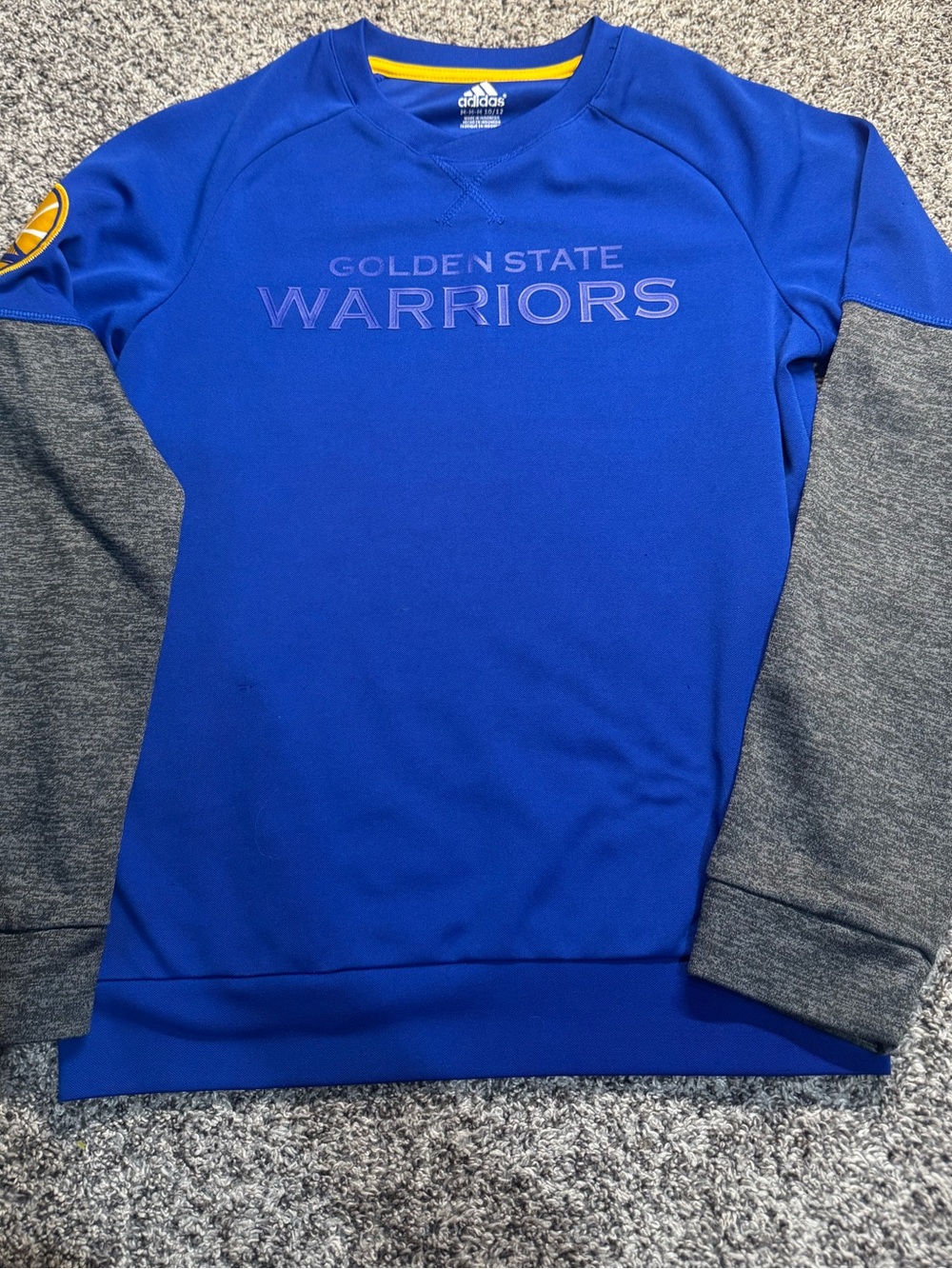 boys ADIDAS GOLDEN STATE WARRIORS shirt